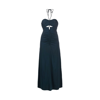 Self-portrait Cutout Ruched Halterneck Maxi Dress