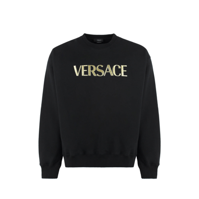 Versace Sweatshirt In Nero