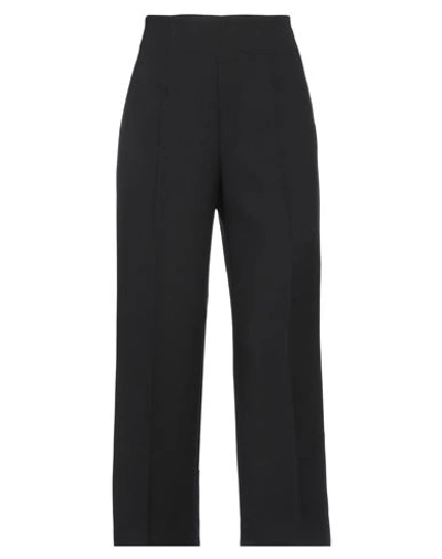 Rossopuro Woman Pants Black Size Xs Polyester, Rayon, Elastane