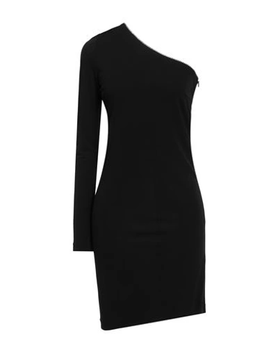 Just Cavalli Woman Short Dress Black Size 8 Viscose
