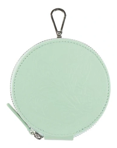 Maison Kitsuné Woman Coin Purse Light Green Size - Soft Leather