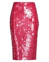 P.a.r.o.s.h P. A.r. O.s. H. Woman Midi Skirt Fuchsia Size S Polyamide, Elastane, Pvc - Polyvinyl Chloride In Pink