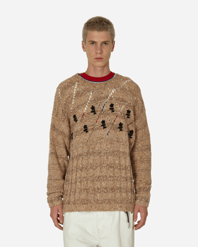 Cormio Antonio Oversized Embroidered Sweater In Beige