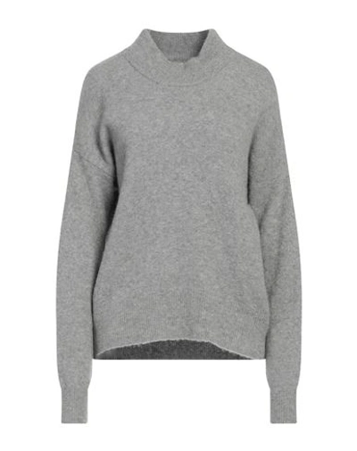 Zadig & Voltaire Woman Sweater Light Grey Size M Cashmere, Polyamide, Elastane
