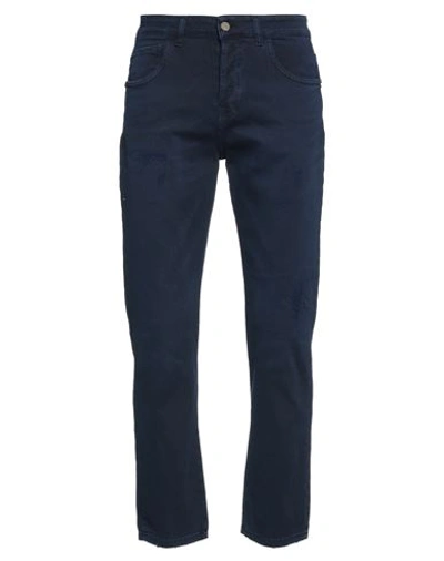 NEILL KATTER NEILL KATTER MAN JEANS MIDNIGHT BLUE SIZE 30 COTTON, ELASTANE