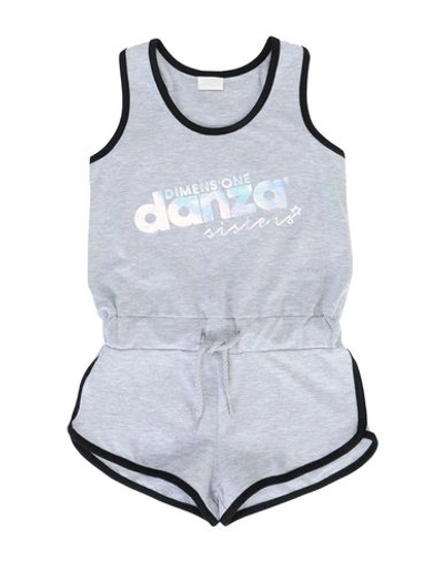 Dimensione Danza Babies'  Toddler Girl Jumpsuit Light Grey Size 5 Cotton, Elastane