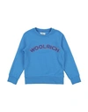 Woolrich Babies'  Toddler Boy Sweatshirt Azure Size 6 Cotton In Blue