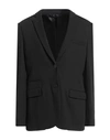 Gentryportofino Woman Blazer Black Size 14 Viscose, Virgin Wool, Elastane