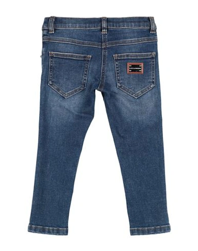 Dolce & Gabbana Babies'  Toddler Girl Jeans Blue Size 7 Cotton, Elastomultiester, Elastane