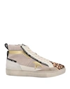 EMANUÉLLE VEE EMANUÉLLE VEE WOMAN SNEAKERS SAND SIZE 8 SOFT LEATHER