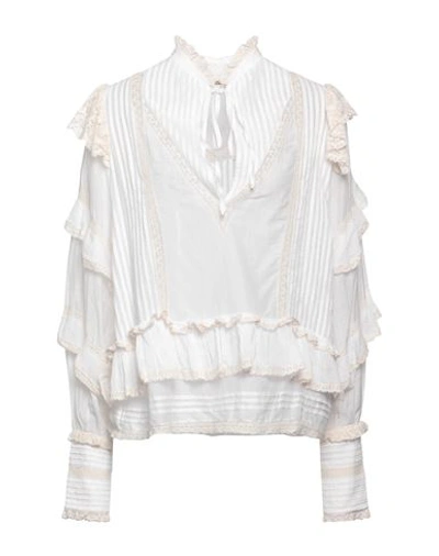 Zadig & Voltaire Woman Top Off White Size Xs/s Cotton, Lyocell
