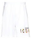 Dsquared2 Printed Icon Sunset Jogger Shorts In White