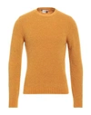 Heritage Man Sweater Marigold Size 44 Wool, Nylon In Yellow