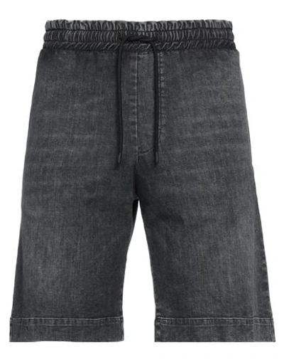 Dondup Man Denim Shorts Lead Size 33 Cotton, Viscose, Polyester, Elastane In Grey