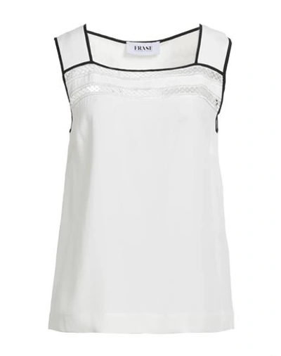 Frase Francesca Severi Woman Top White Size 6 Acetate, Silk