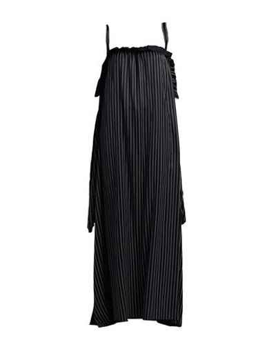 Mm6 Maison Margiela Woman Midi Dress Black Size 4 Viscose