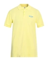 Moschino Man Polo Shirt Yellow Size Xxl Cotton