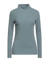 Giorgio Armani Woman Turtleneck Pastel Blue Size 12 Wool, Polyester