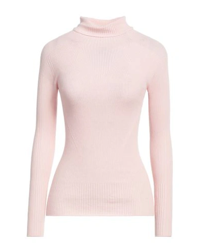 Giorgio Armani Woman Turtleneck Light Pink Size 12 Wool, Polyester
