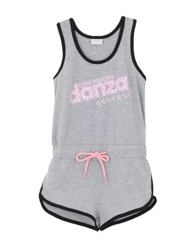 Dimensione Danza Babies'  24167 Toddler Girl Jumpsuit Grey Size 4 Cotton, Elastane