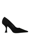 By Far Woman Pumps Black Size 10 Soft Leather In Black