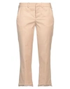 ZADIG & VOLTAIRE ZADIG & VOLTAIRE WOMAN PANTS SAND SIZE 6 COTTON, LINEN, ELASTANE