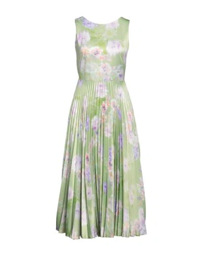 Closet Woman Midi Dress Light Green Size 12 Polyester