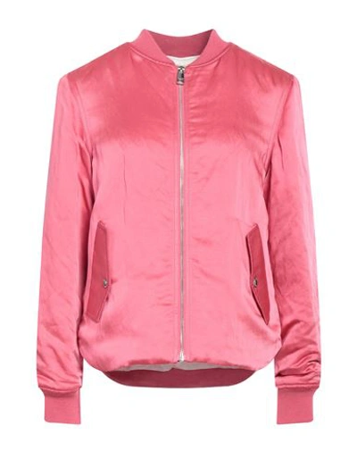 Zadig & Voltaire Woman Jacket Magenta Size S Viscose, Linen, Merino Wool, Acrylic, Polyamide