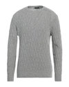 Zanone Man Sweater Grey Size 42 Alpaca Wool, Virgin Wool In Grey