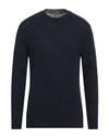 Zanone Man Sweater Midnight Blue Size 40 Alpaca Wool, Virgin Wool