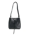 REBECCA MINKOFF REBECCA MINKOFF WOMAN SHOULDER BAG BLACK SIZE - BOVINE LEATHER