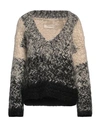 Gentryportofino Woman Sweater Black Size 6 Mohair Wool, Polyester, Virgin Wool