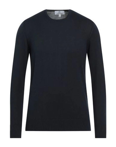 Egon Von Furstenberg Man Sweater Midnight Blue Size Xl Wool, Viscose, Pes - Polyethersulfone