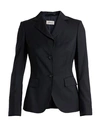 BRIONI BRIONI WOMAN BLAZER BLACK SIZE 2 SUPER 150S WOOL