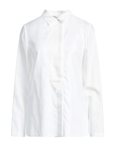 Gentryportofino Woman Shirt White Size 8 Cotton