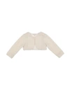 ALICE PI. ALICE PI. TODDLER GIRL WRAP CARDIGANS IVORY SIZE 3 MODAL, POLYESTER