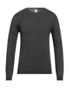 Bellwood Man Sweater Lead Size 42 Merino Wool In Grey