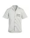 Department 5 Man Shirt Light Grey Size 15 ½ Cotton, Elastane
