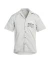 Department Five Department 5 Man Shirt Light Grey Size 15 ½ Cotton, Elastane