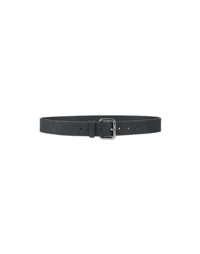 Gentryportofino Woman Belt Black Size 10 Soft Leather