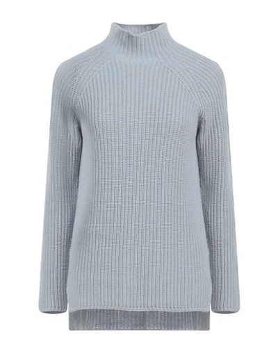 Gentryportofino Woman Turtleneck Grey Size 4 Virgin Wool, Cashmere