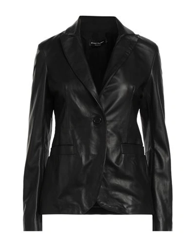 Street Leathers Woman Suit Jacket Black Size Xl Soft Leather