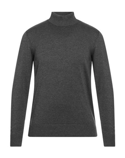 Egon Von Furstenberg Man Turtleneck Grey Size Xl Cotton, Viscose, Pes - Polyethersulfone