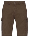 Modfitters Man Shorts & Bermuda Shorts Military Green Size 34 Linen, Cotton, Elastane
