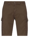 Modfitters Man Shorts & Bermuda Shorts Military Green Size 31 Linen, Cotton, Elastane