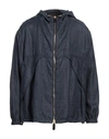 Giorgio Armani Man Jacket Slate Blue Size L Acetate, Linen In Blue