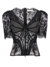 ZIMMERMANN LACE TOP TOPS BLACK