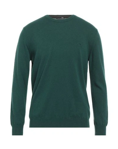 Harmont & Blaine Man Sweater Dark Green Size 3xl Wool, Cashmere