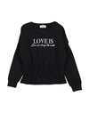 DIXIE DIXIE TODDLER GIRL SWEATSHIRT BLACK SIZE 6 COTTON, ELASTANE