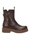 1725.a Woman Ankle Boots Cocoa Size 8 Soft Leather In Brown